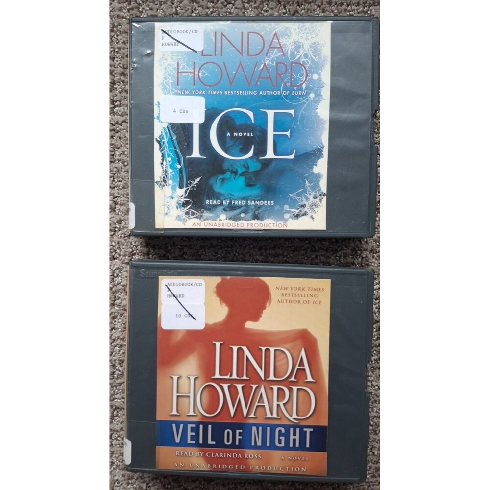 Linda Howard Lot of 2 Audiobooks Books on CD Unabridged Suspense Mystery Romance